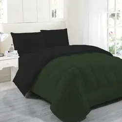 سرویس روتختی دو رنگ چیداری یشمی مشکی یک نفره سه تکه