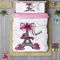 سرویس روتختی دخترانه چیداری مدل 7103 یک نفره 4 تکه