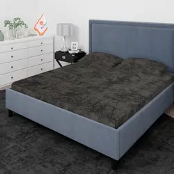 روتختی ترک طرح پتینه طوسی تیره یک نفره سه تکه - چیداری