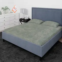 روتختی ترک طرح پتینه سبز زیتونی یک نفره