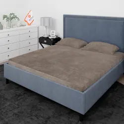 روتختی ترک طرح پتینه نسکافه ای قهوه ای روشن دونفره