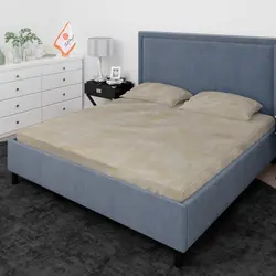 روتختی ترک طرح پتینه کرم قهوه ای روشن دونفره