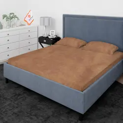 روتختی ترک طرح پتینه قهوه ای روشن زیتونی دونفره