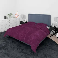 سرویس روتختی کاوری ترک طرح پتینه بنفش دو نفره