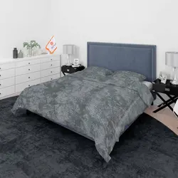 روتختی کاوری ترک طرح پتینه طوسی فیلی دو نفره