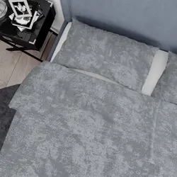 روتختی کاوری ترک طرح پتینه طوسی فیلی دو نفره