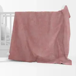 پارچه پنبه ای ترک طرح پتینه رنگ صورتی