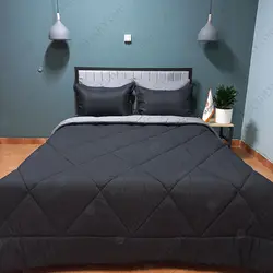 سرویس روتختی دورنگ چیداری مشکی طوسی