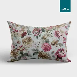 روبالشی چیداری طرح گلها بسته دو عددی