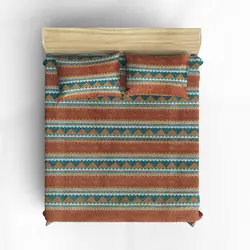 سرویس ملحفه چیداری طرح گبه یک نفره دو تکه 90×200