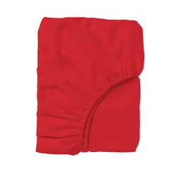 سرویس ملحفه میکرو چیداری رنگ قرمز یک نفره دو تکه