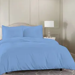 سرویس روتختی کاوری چیداری آبی روشن دو نفره چهار تکه