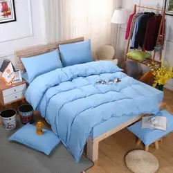 سرویس روتختی کاوری چیداری آبی روشن دو نفره چهار تکه