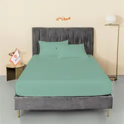 سرویس روتختی میکرو چیداری فیروزه ای دو نفره چهار تکه+لحاف