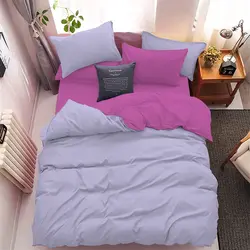 سرویس روتختی کاوری دورنگ چیداری یاسی بنفش یک نفره سه تکه