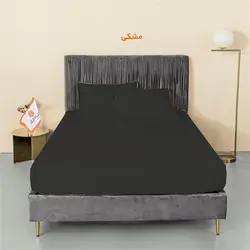 سرویس روتختی کاوری دورنگ چیداری زرد مشکی دو نفره چهار تکه