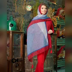 شال نخی کد 105 طرح توپ توپی