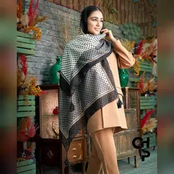 شال نخی کد 105 طرح توپ توپی