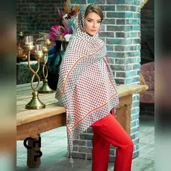 شال نخی کد 105 طرح توپ توپی