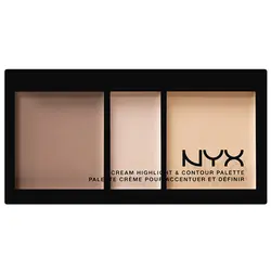 پالت هایلایتر و کانتور نیکس مدل Cream Highlight And Contour Palette - فروشگاه اینترنتی دکه