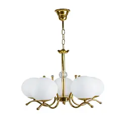 لوستر 5 شعله چشمه نور کد A1242/5-BK&WT مشکی - دکورشاپ