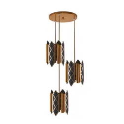 چراغ آویز سه شعله چشمه نور کد 2686/3H - دکورشاپ