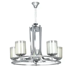 لوستر 5 شعله چشمه نور کد N2667-5کروم - دکورشاپ