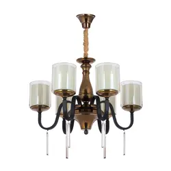 لوستر 6 شعله چشمه نور کد N2602/6 - دکورشاپ
