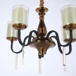 لوستر 6 شعله چشمه نور کد N2602/6 - دکورشاپ