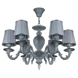 لوستر شش شعله چشمه نور کد 3678/6 طوسي - دکورشاپ