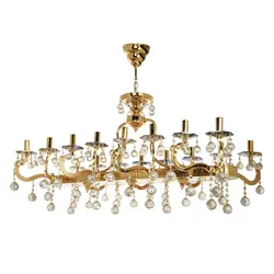 لوستر لاینر چشمه نور کد j1804/8 با کریستال - دکورشاپ