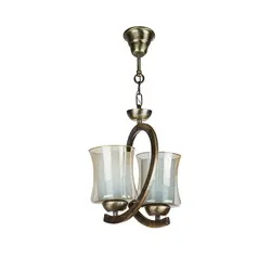 چراغ آویز 2 شعله چشمه نور کد 2651/2A آنتیک - دکورشاپ