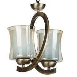 چراغ آویز 2 شعله چشمه نور کد 2651/2A آنتیک - دکورشاپ