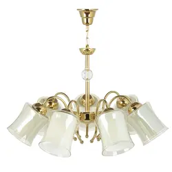 لوستر و چراغ دیواری چشمه نور کد A833/7-1-Pro مجموعه دو عددی - دکورشاپ