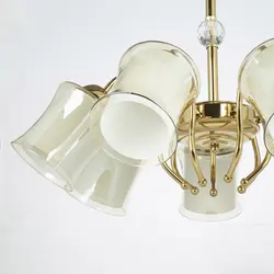 لوستر و چراغ دیواری چشمه نور کد A833/7-1-Pro مجموعه دو عددی - دکورشاپ