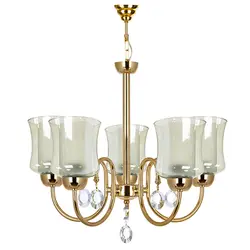 لوستر و چراغ دیواری چشمه نور کد A811/5-1-G-Pro - دکورشاپ