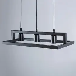 لوستر مدرن چشمه نور کد A1333/3-BK - دکورشاپ