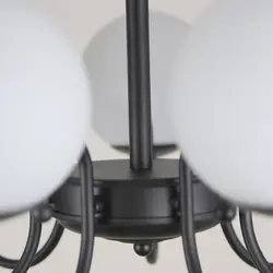 لوستر هفت شعله چشمه نور کد A1219/7BK.WT - دکورشاپ