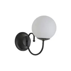 چراغ دیواری تک شعله چشمه نور کد A1219/1BK.WT - دکورشاپ