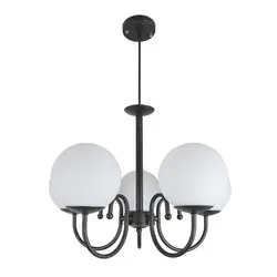 لوستر آویز پنج شعله چشمه نور کد A1219/5BK.WT - دکورشاپ