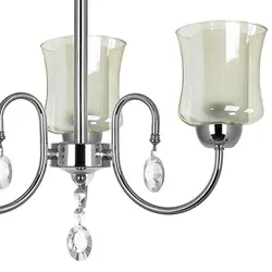 لوستر سه شعله چشمه نور کد A811/3-C کروم - دکورشاپ