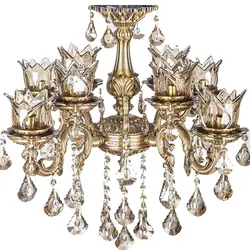 لوستر 8 شعله چشمه نور کد S3559/4-4-A آنتیک - دکورشاپ فروشگاه آنلاین لوستر و دکوری