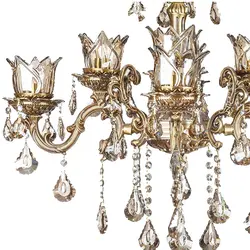 لوستر 8 شعله چشمه نور کد S3559/4-4-A آنتیک - دکورشاپ فروشگاه آنلاین لوستر و دکوری