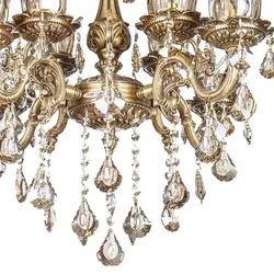 لوستر 8 شعله چشمه نور کد S3559/4-4-A آنتیک - دکورشاپ فروشگاه آنلاین لوستر و دکوری