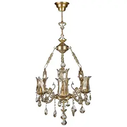 لوستر دایکاست آلومینیوم 4 شعله چشمه نور کد S3569/3+1-A آنتیک - دکورشاپ فروشگاه آنلاین لوستر و لوازم دکوری