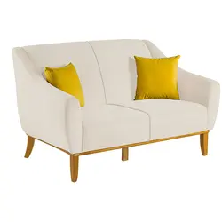 مبل راحتی دو نفره چشمه نور کد MA-407/2-KH-CR - دکورشاپ فروشگاه آنلاین مبلمان خانگی