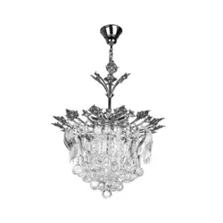 لوستر کریستالی چشمه نور 8 شعله کد H6620/50C - دکورشاپ فروشگاه آنلاین لوستر ولوازم دکوری