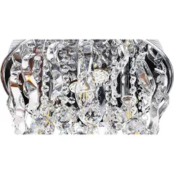 لوستر سقفی کریستالی چشمه نور کد A6638/30-C-S کروم - دکورشاپ فروشگاه آنلاین لوستر و دکوری