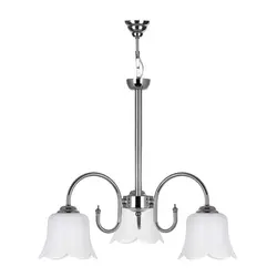 لوستر 3 شعله چشمه نور کد 809/3C کروم - دکورشاپ