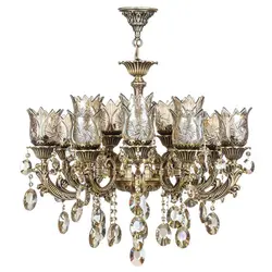 لوستر دایکاست 18 شعله چشمه نور مدل M3410/6-12-A آنتیک - دکورشاپ